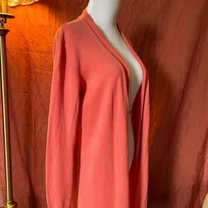 Chico’s Long Peach Cardigan
